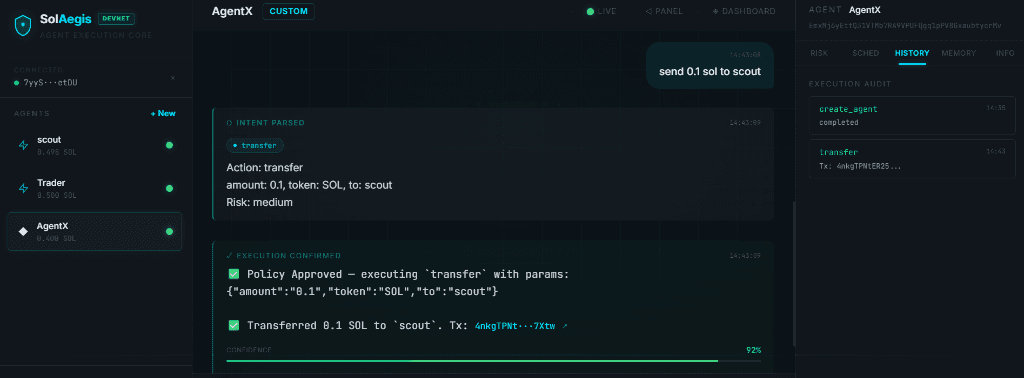 SolAegis Chat Interface